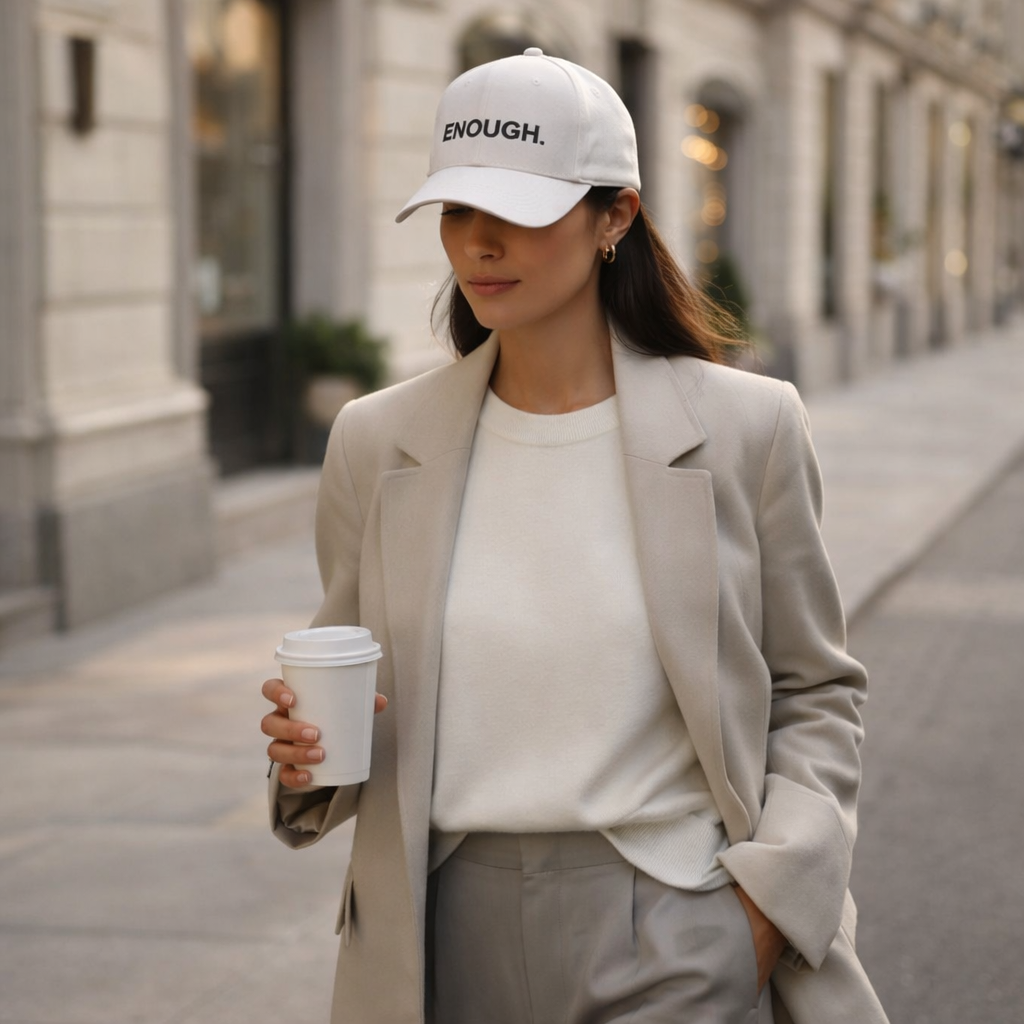 Enough Signature Cap - White