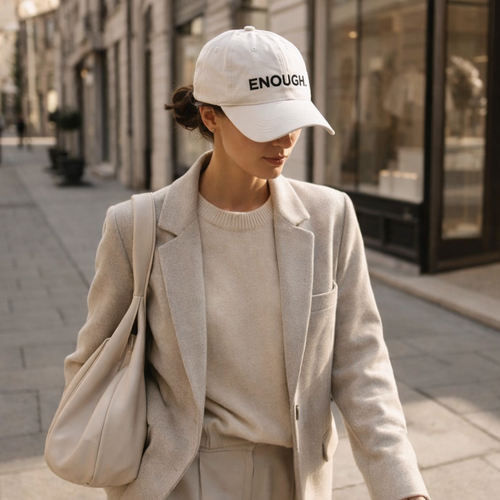 Enough Signature Cap - White