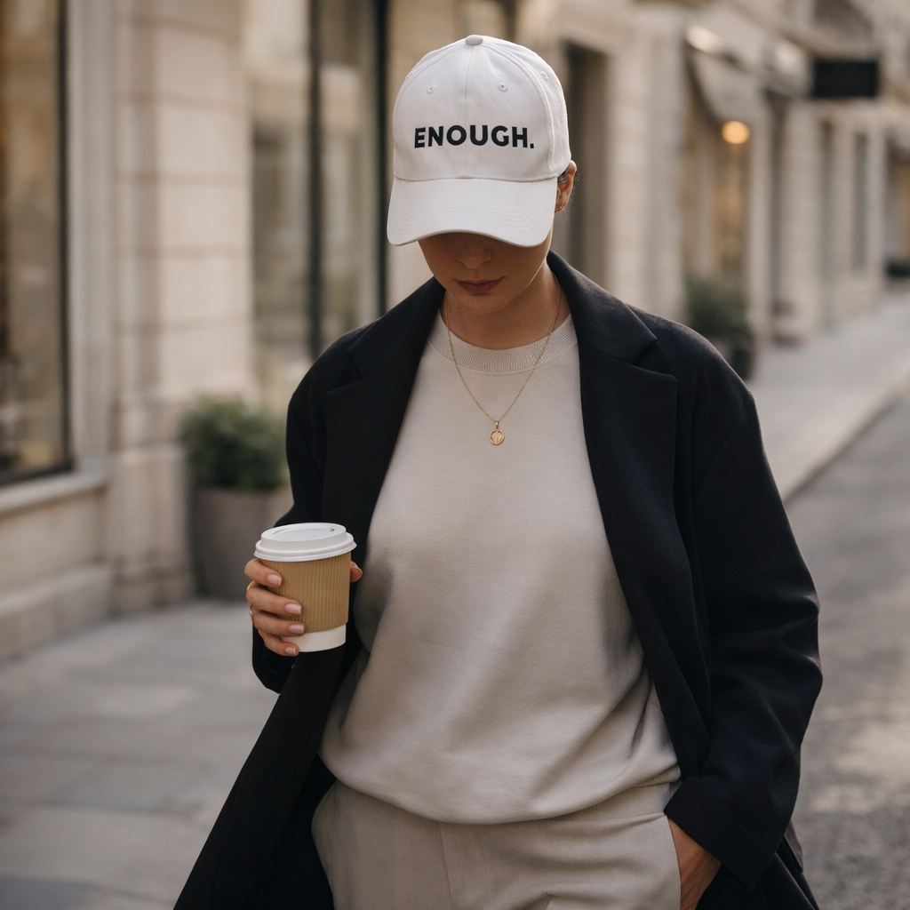 Enough Signature Cap - White