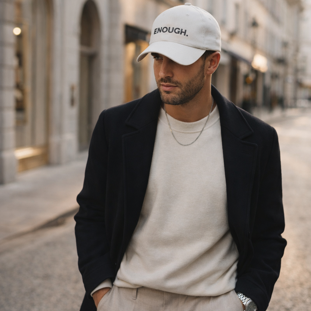 Enough Signature Cap - White