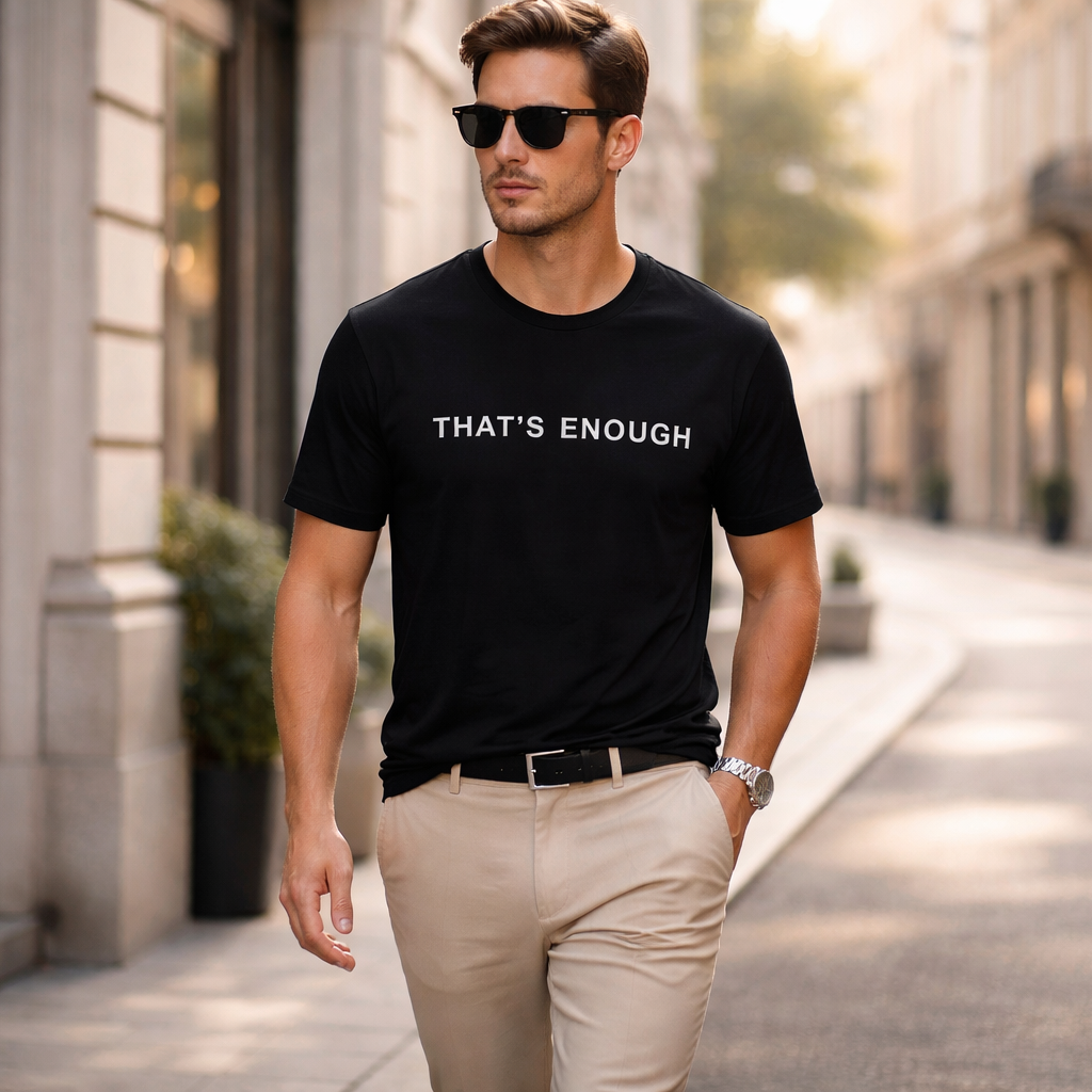 That’s Enough Signature Tee - Black