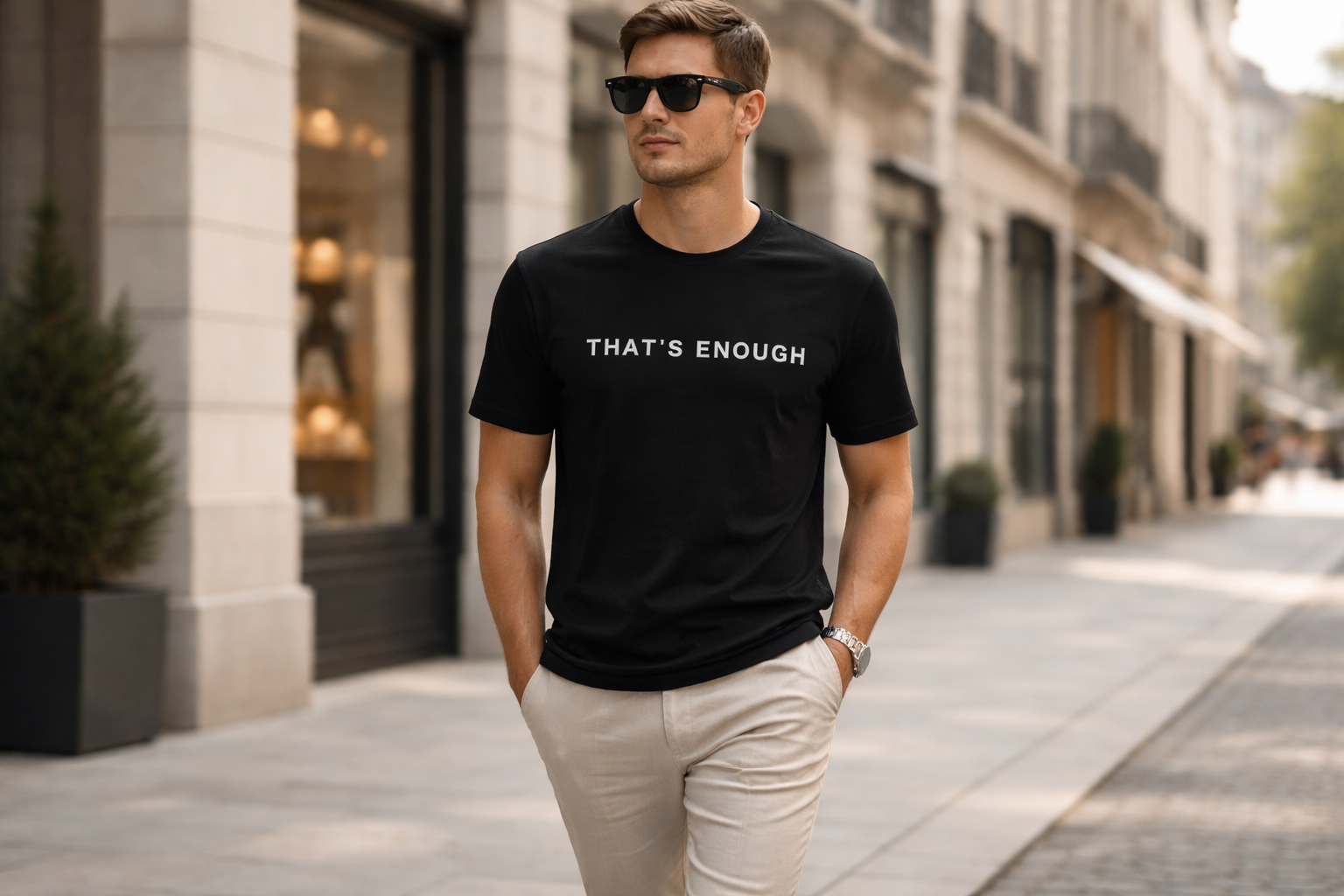 That’s Enough Signature Tee - Black