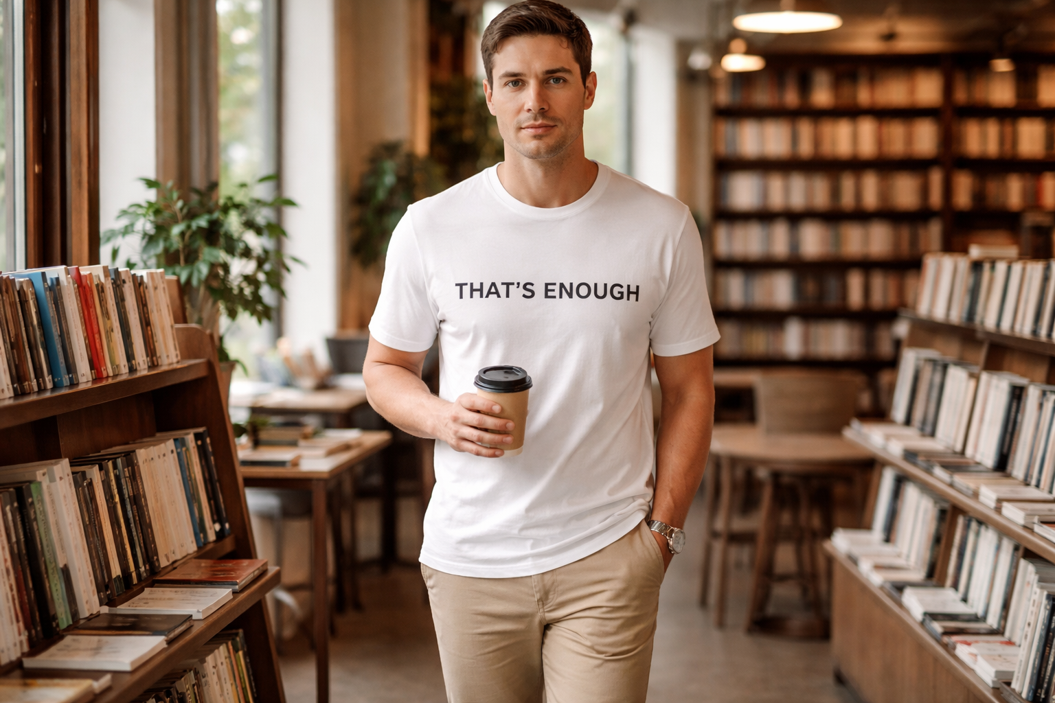 That’s Enough Signature Tee - White
