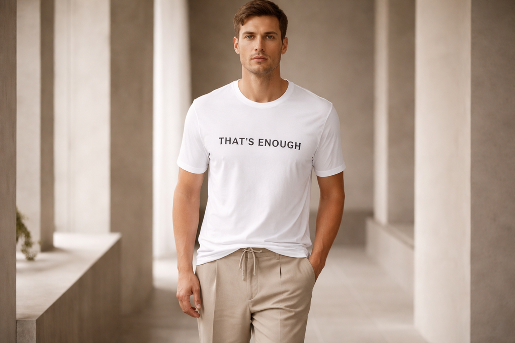 That’s Enough Signature Tee - White