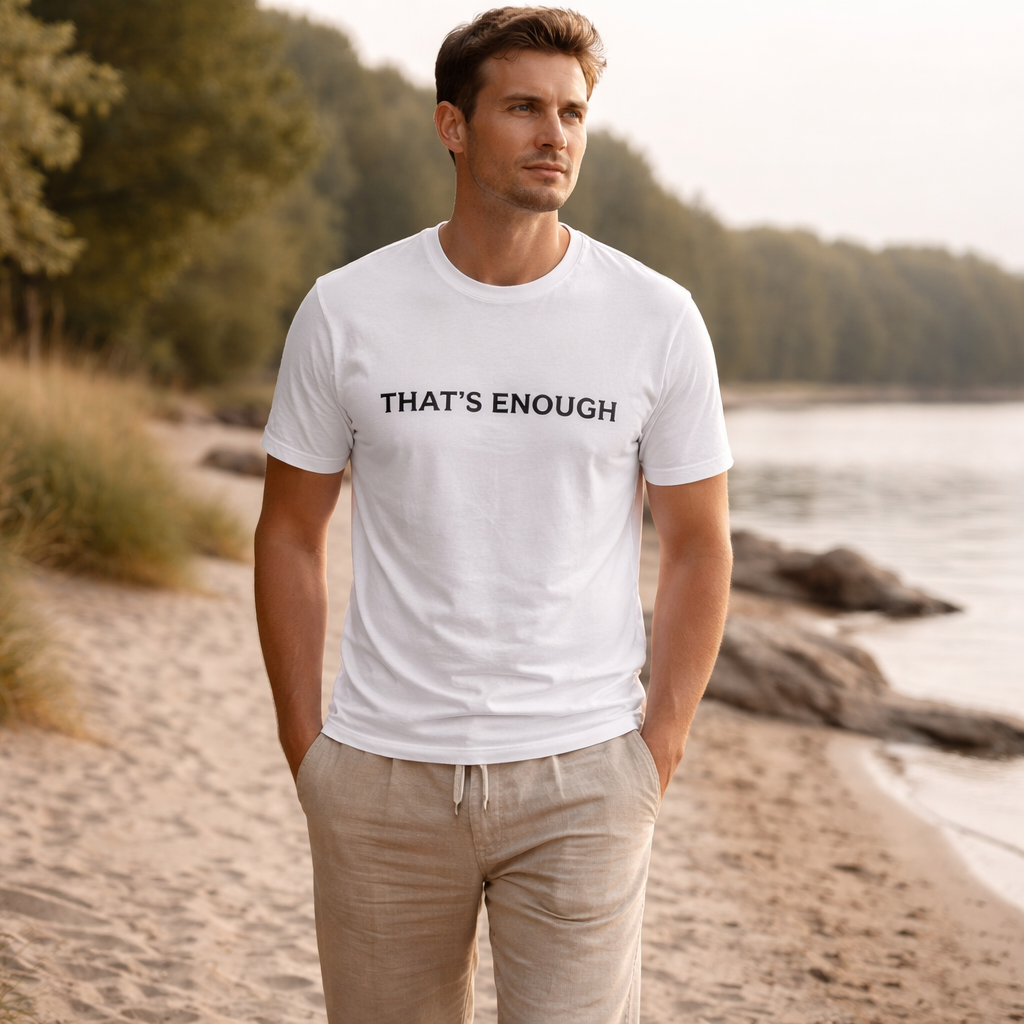 That’s Enough Signature Tee - White