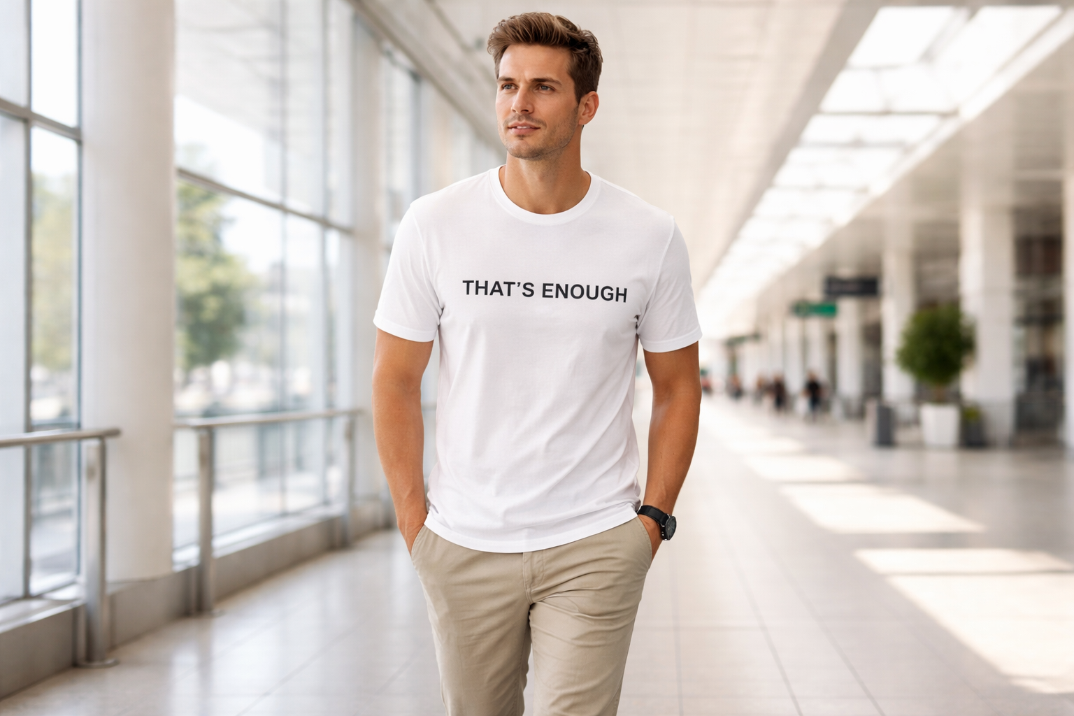 That’s Enough Signature Tee - White