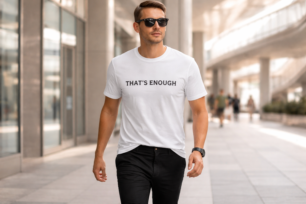 That’s Enough Signature Tee - White