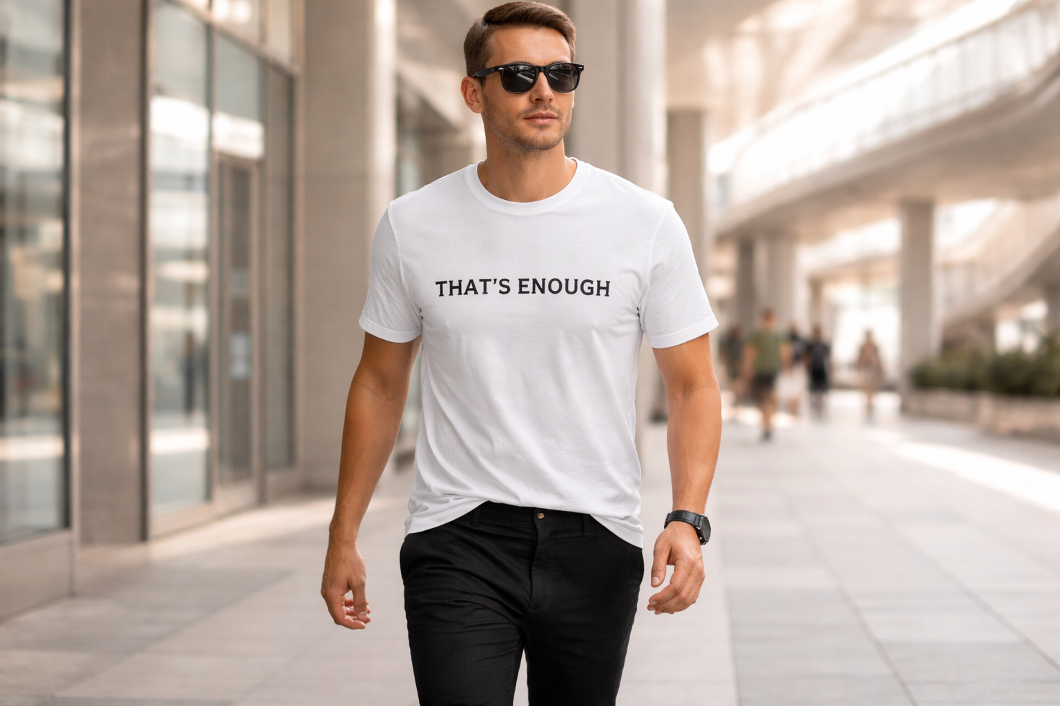 That’s Enough Signature Tee - White