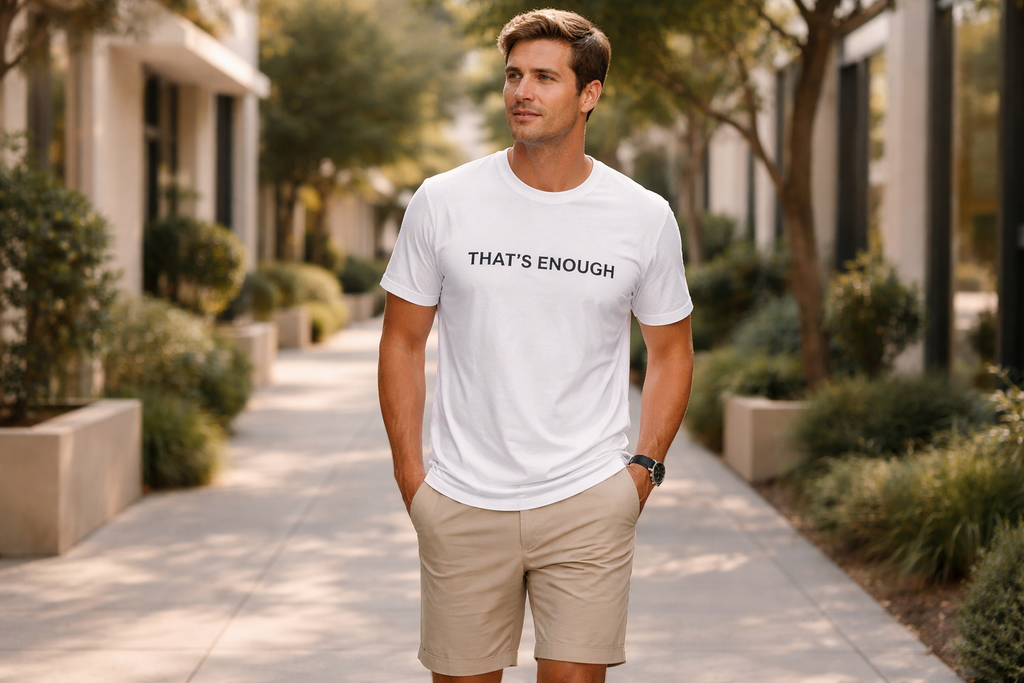 That’s Enough Signature Tee - White