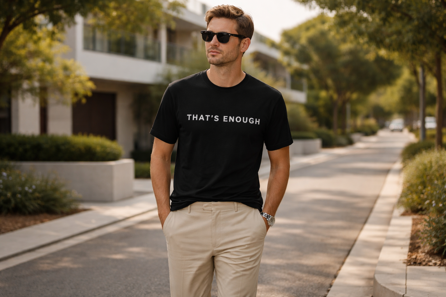 That’s Enough Signature Tee - Black