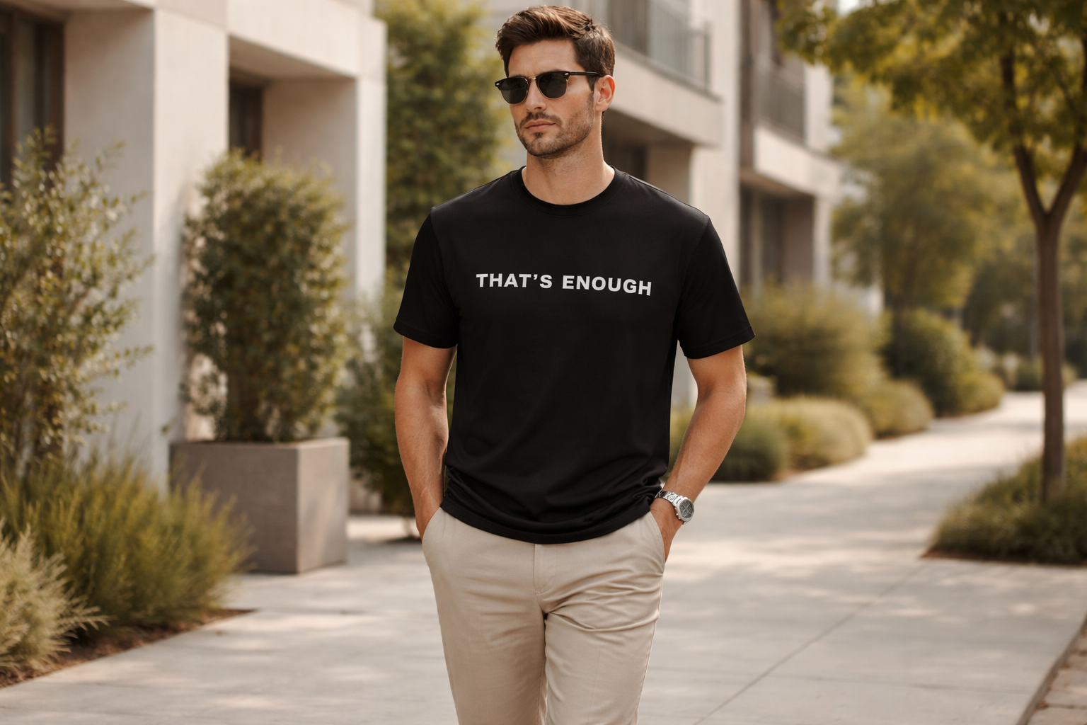 That’s Enough Signature Tee - Black