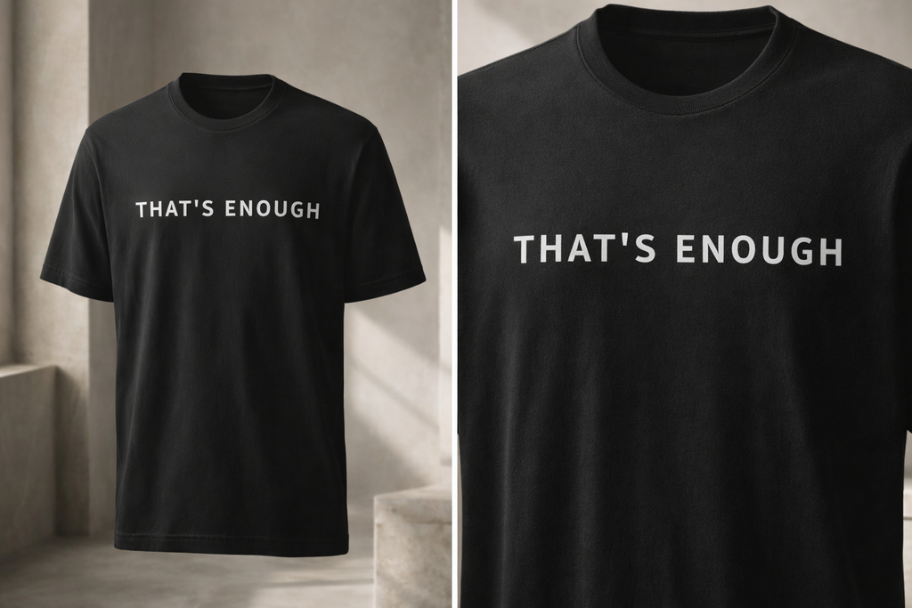 That’s Enough Signature Tee - Black